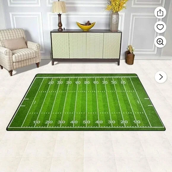 FOOTBALL FIELD RUG - Picture 3 of 3